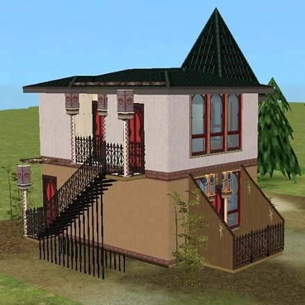 steampunk-ish house by lidiqnata sims 2